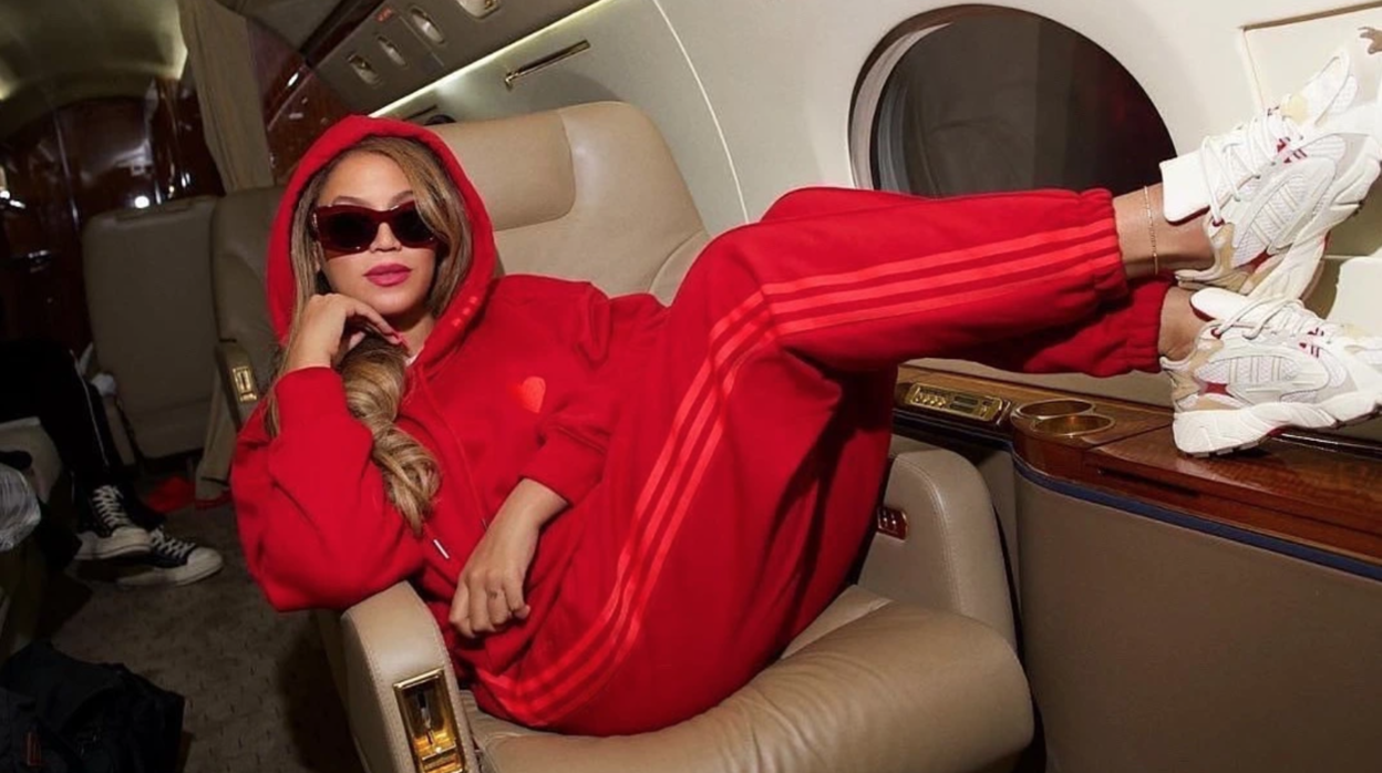 Beyoncé en su jet privado