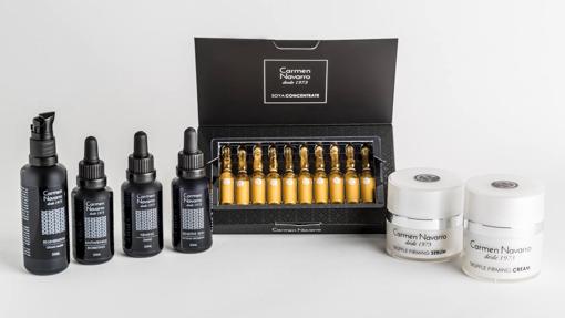 La línea cosmética de Carmen Navarro, con trufa blanca, a la venta en sus centros de belleza.