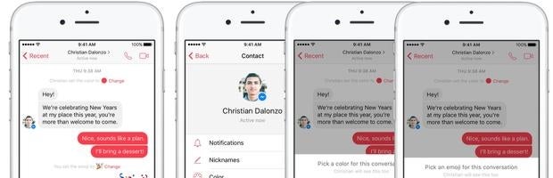 Facebook Messenger añadirá opciones de personalización, reconocimiento facial y Uber