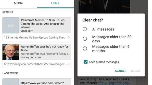 WhatsApp incorporará un historial de enlaces compartidos en Android