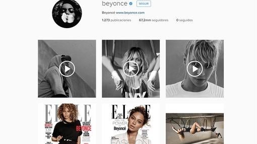 La cantante Beyoncé es una de las más seguidas en Instagram