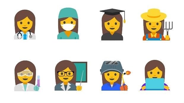 Google quiere más «emojis» de mujeres para fomentar la igualdad