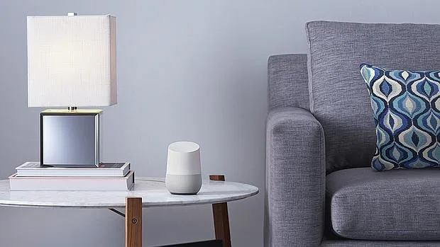 Detalle del nuevo aparato de Google, llamado simplemente Home