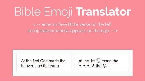 «Biblioemoji»: la primera Biblia escrita a base de emoticonos