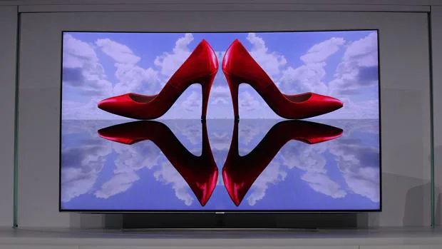 Detalle de uno de los nuevos modelos de televisor de Samsung