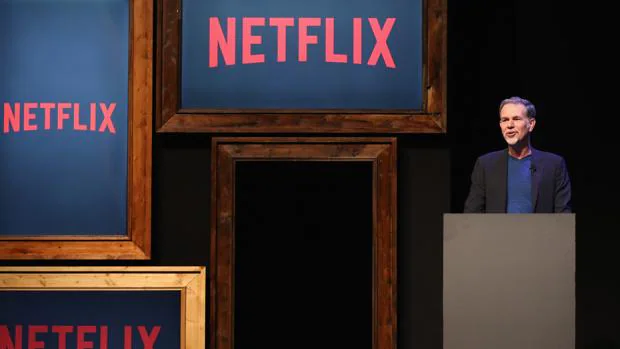 Reed Hastings, consejero delegado de Netflix, durante una intervención