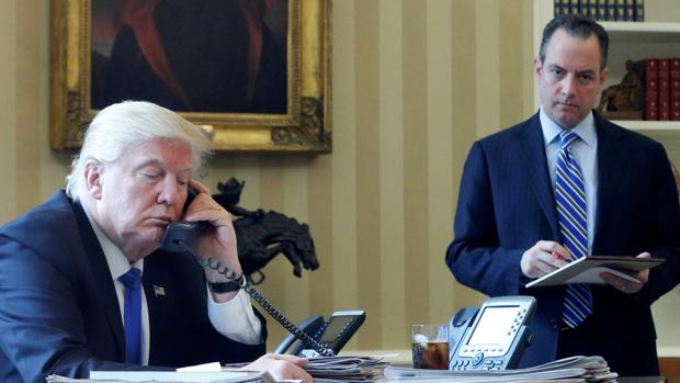 Donald Trump, presidente de EE.UU. en su despacho