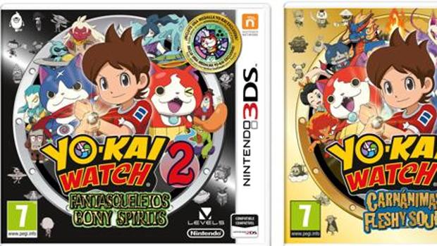 YO-KAI WATCH 2: Fantasqueletos y YO-KAI WATCH 2: Carnánimas para Nintendo 3DS