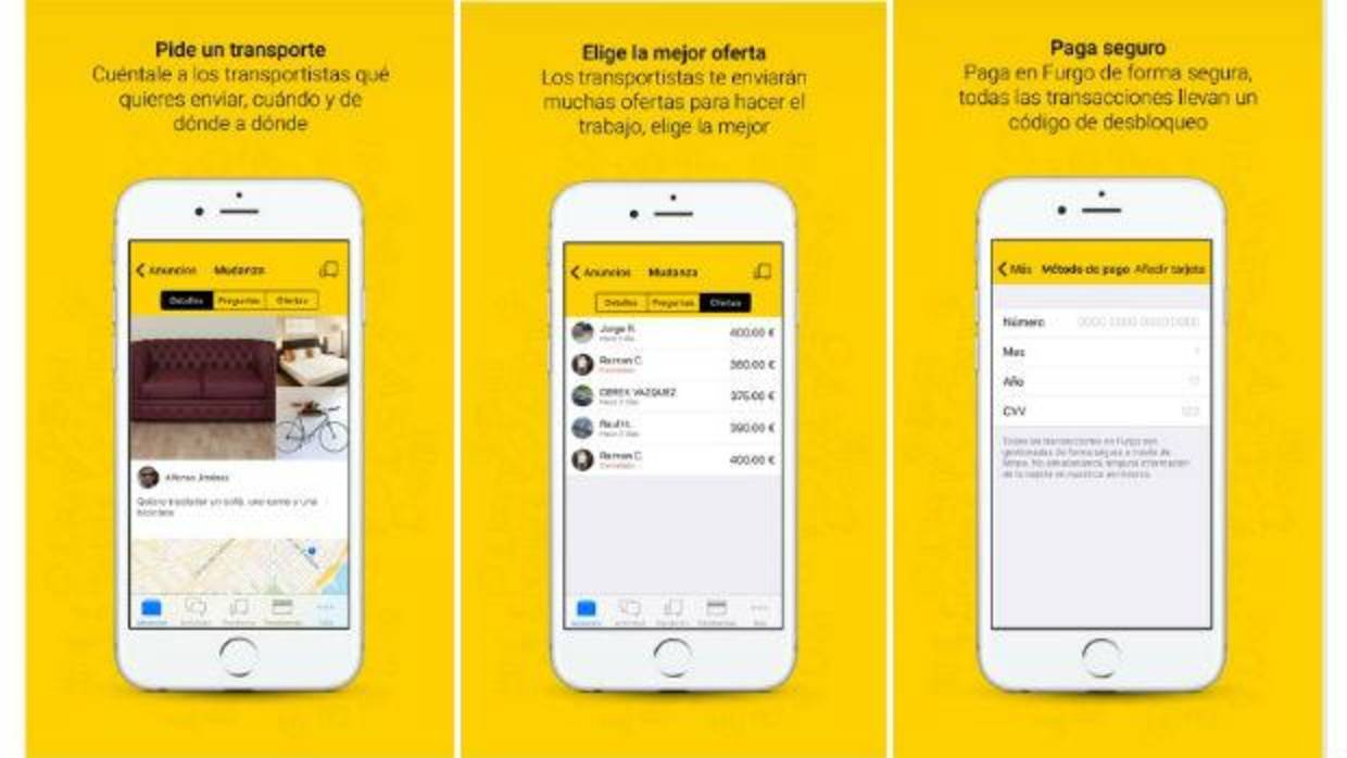 Furgo, la «app» que reinventa el transporte