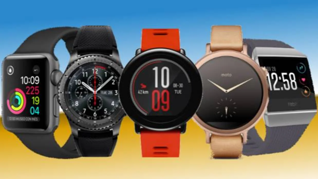 Smartwatches de distintas marcas, entre ellas, Apple, Samsung o Fitbit