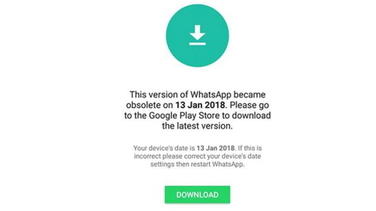 El mensaje de WhatsApp que apareció en los móviles de miles de usuarios