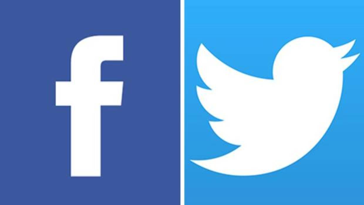 Logos de Facebook y Twitter