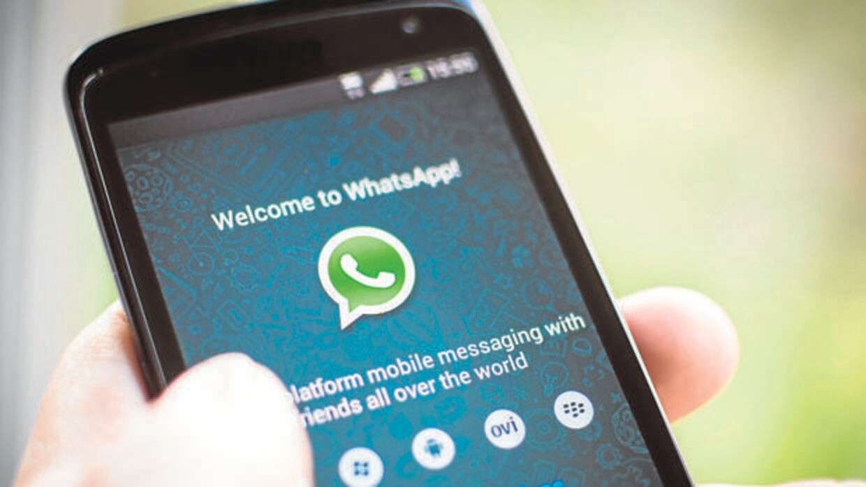 Vista de la aplicación de mensajería instantánea WhatsApp