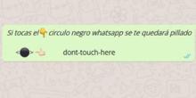 Si pulsas ese círculo negro en WhatsApp puede que tu móvil deje de funcionar