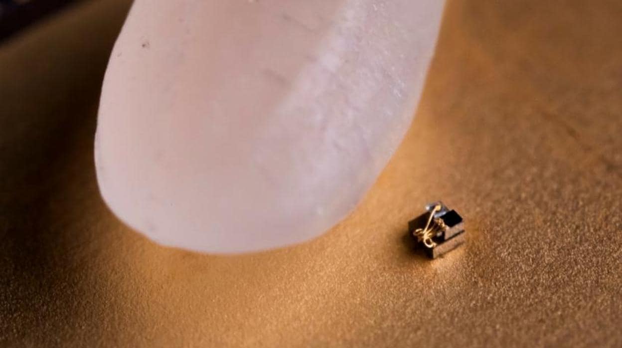 El ordenador más pequeño del mundo mide menos que un grano de arroz y funciona con energía solar