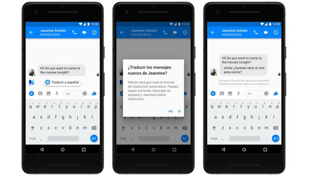 Cómo funcionan las traducciones de Facebook Messenger