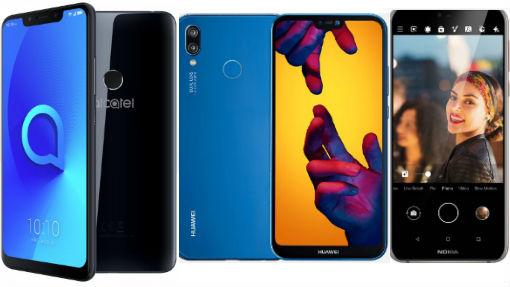 Alcatel V5, Huawei P20 Lite y Nokia 7.1