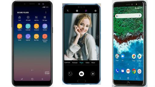 Samsung Galaxy A8, Honor 10 y BQ Aquaris X2 Pro