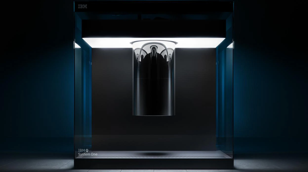 El modelo IBM Q System One mide casi 3 metros de ancho