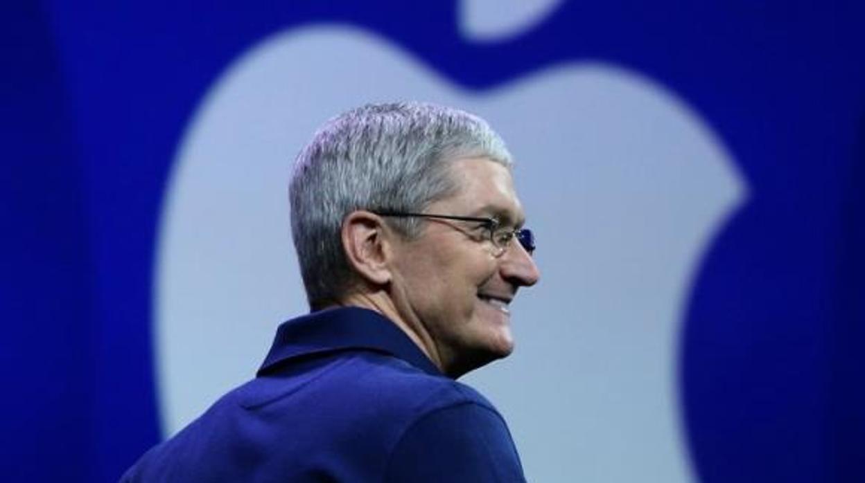 Tim Cook, consejero delegado de Apple, durante una intervención
