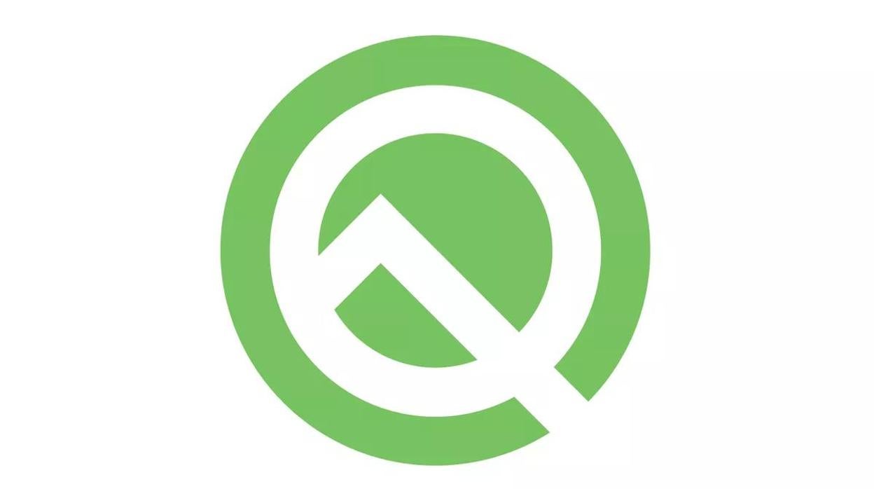 Detalle del logo de Android Q