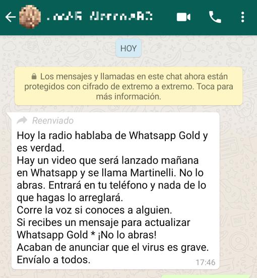 Este es el nuevo bulo que regresa a WhatsApp: ignóralo y, por supuesto, no lo reenvíes