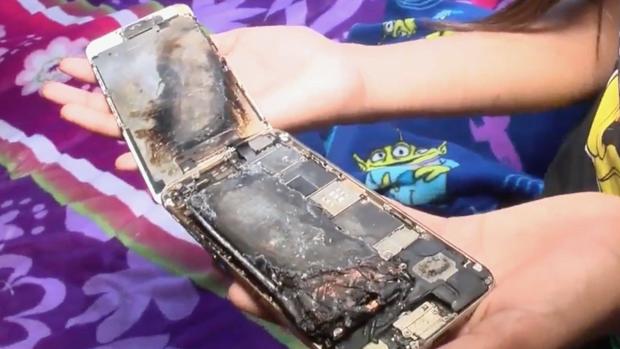 Un iPhone 6 estalla en la cama de una niña de 11 años
