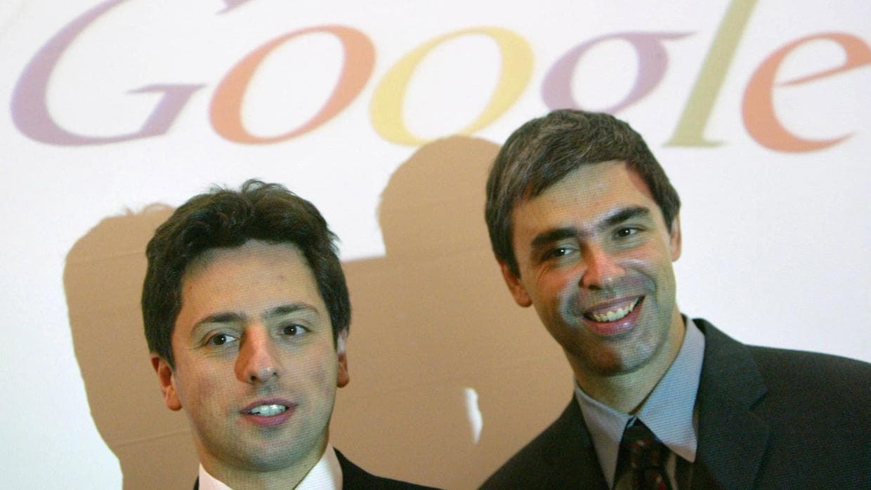 Sergey Brin (izquierda) y Larry Page, en una presentación en 2004