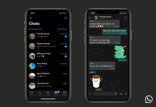 Modo oscuro: la funcionalidad más esperada de WhatsApp llega a iPhone y a Android