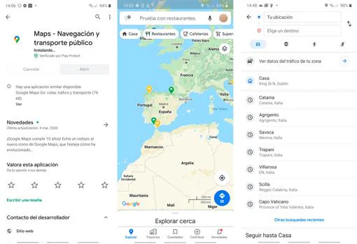 Cómo activar el modo Conducción en la nueva app de Google Maps