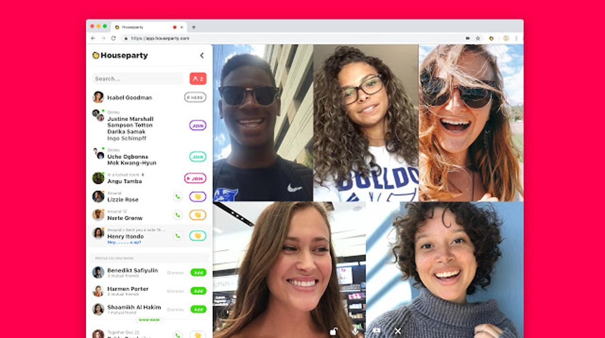 Cómo usar Houseparty desde el navegador Google Chrome