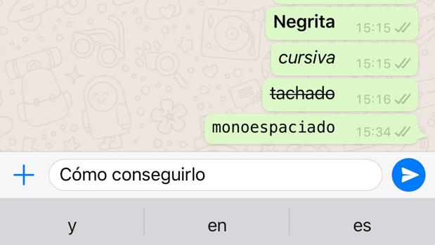 WhatsApp: el truco para escribir en negrita, en cursiva y tachado