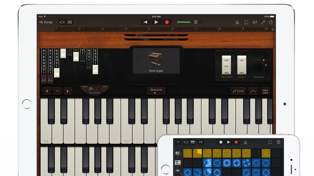 GarageBand y Bloc Musical son aplicaciones oficiales de Apple