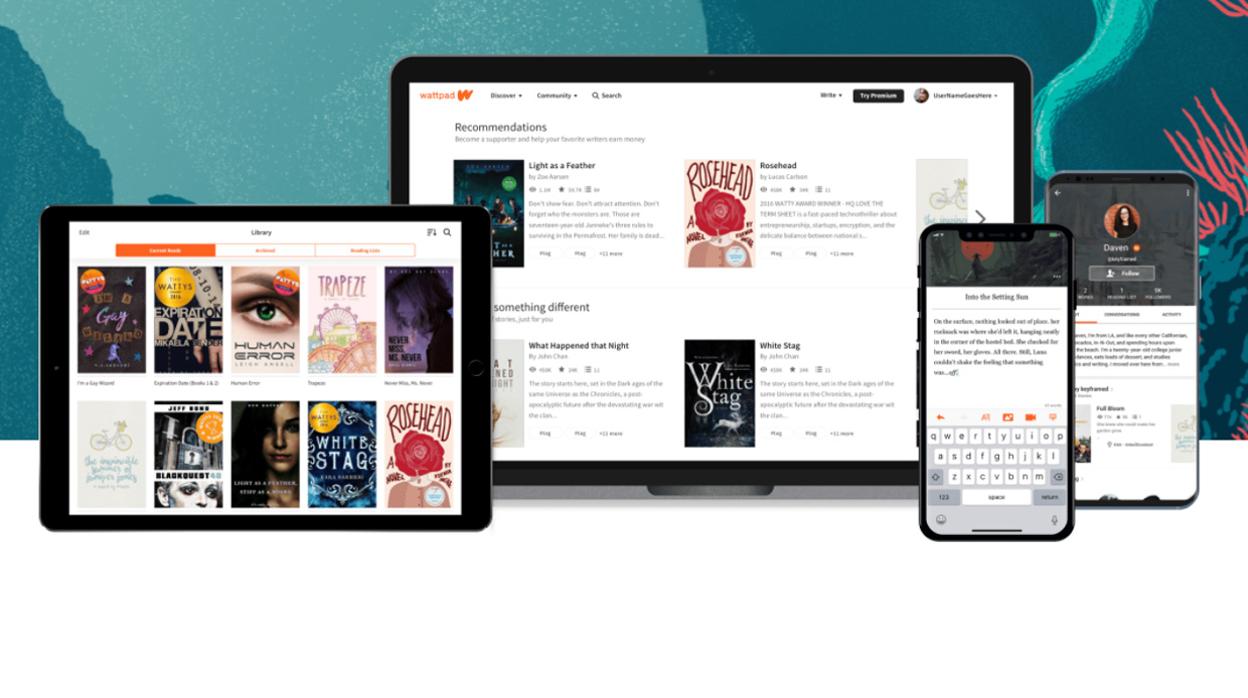 Wattpad es una plataforma social de narrativa