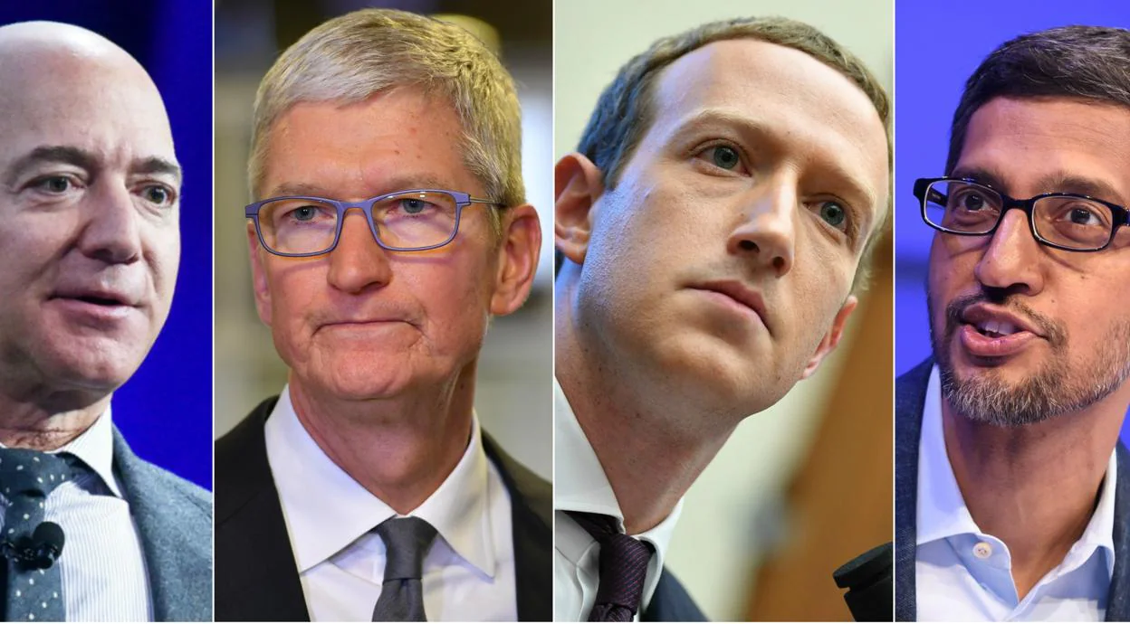 Cómo se defenderán los jefes de Amazon, Google, Apple y Facebook de las acusaciones de monopolio