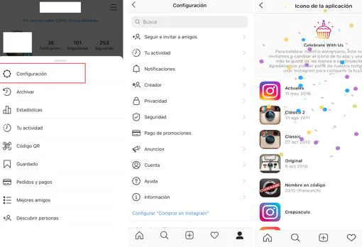 Cómo cambiar el icono de Instagram en iOS y Android por su décimo  aniversario