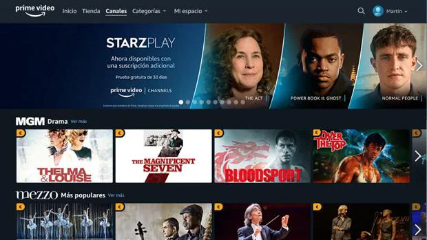 Los Prime Video Channels de Amazon llegan a España: estos son los canales disponibles