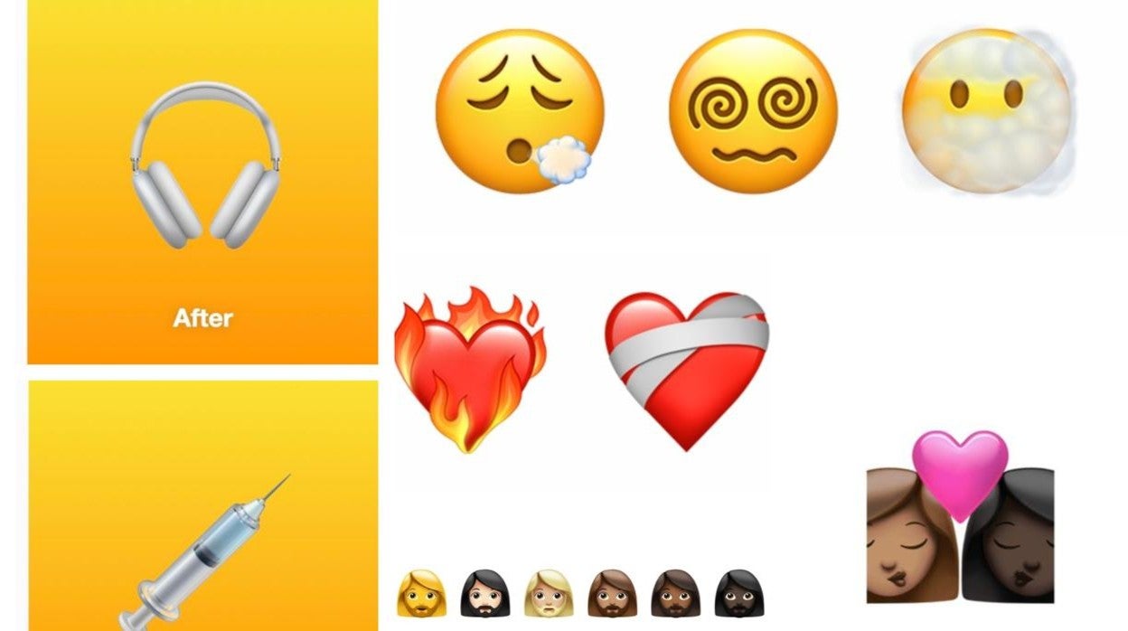 Desde mujeres con barba hasta vacunas contra la Covid-19: los nuevos emoticonos para iPhone