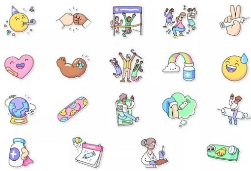 WhatsApp lanza nuevos &#039;stickers&#039; sobre vacunas: así puedes descargarlos