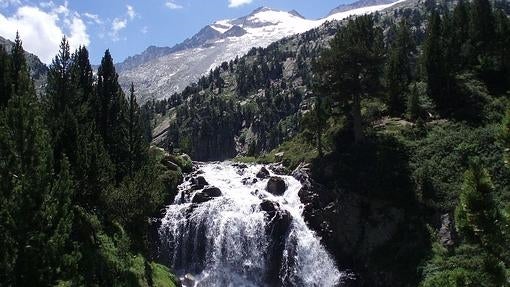 Cascada Forau de Aiguallut, en el valle de Benasque