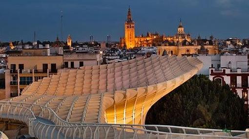 Ver el atardecer desde lo alto de Las Setas es una experiencia preciosa. Fuente: setasdesevilla.com