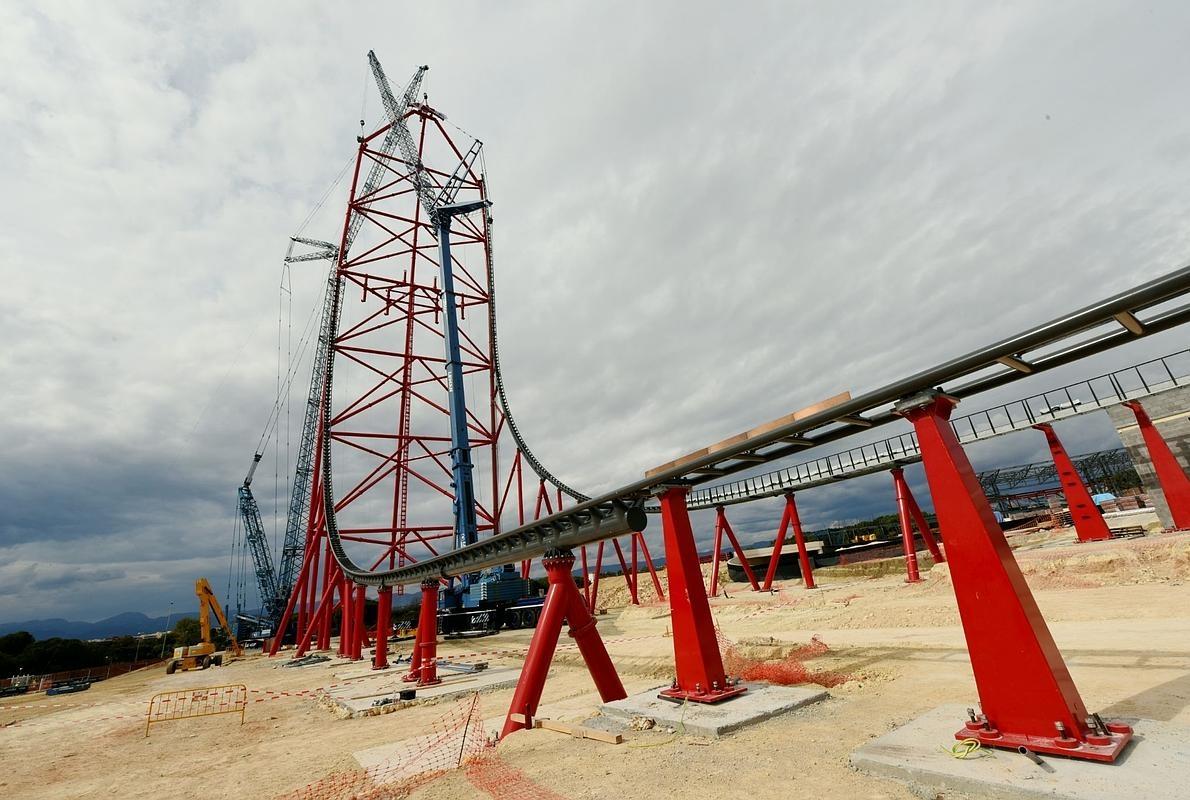 Así avanzan las obras de la gran atracción de la nueva zona de Ferrari Land