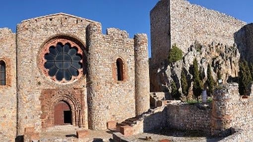 Un detalle del Sacro Castillo-Convento de Calatrava la Nueva