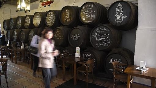 Bodega El Pimpi, en Málaga