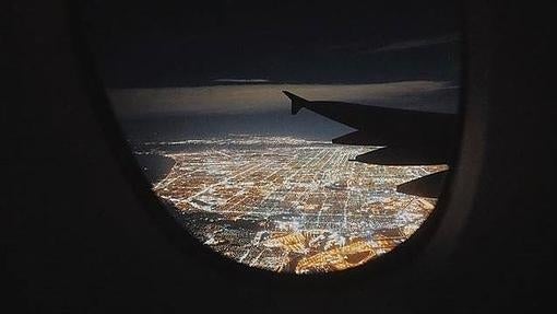 Vista nocturna de Los Angeles