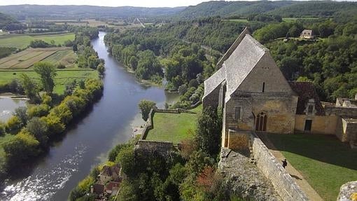 El río Dordoña desde el castillo de Beynac