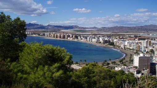 Vistas de la costa de Águilas en Murcia