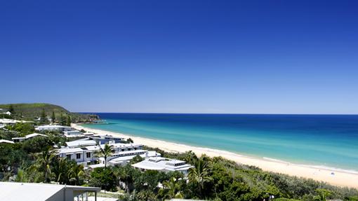 Vista de la playa de Sunshine