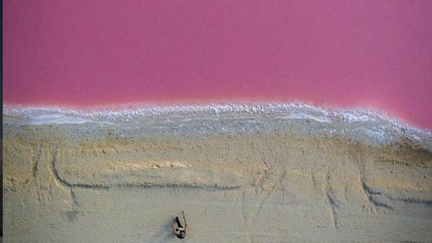 El secreto de la laguna rosa de México