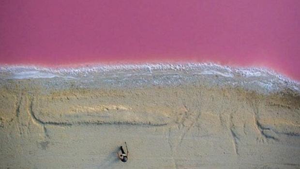 El secreto de la laguna rosa de México